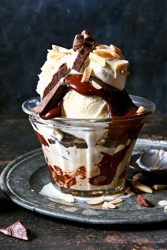 Hot FudgeChocolate ice cream